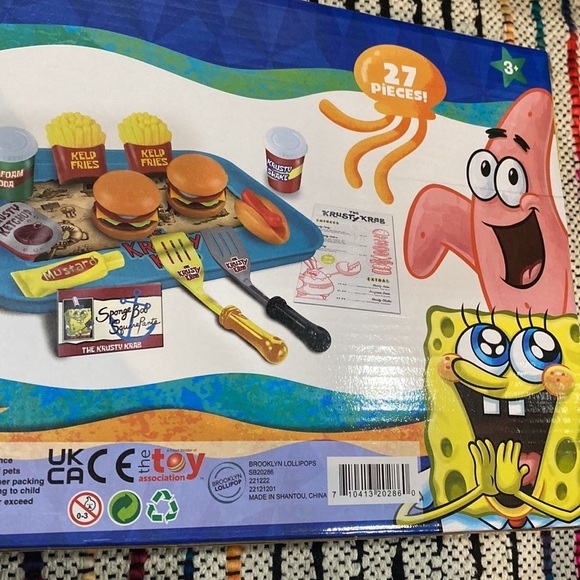 Sponge Bob Squarepants Krabby Patty Cook Playset Nickelodeon 27 pieces - Picture 6 of 6
